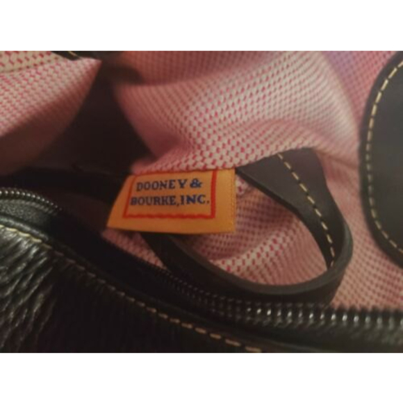 Dooney & Bourke Bkack Leather Pebble Small East/West Slouch Handbag Purse - Picture 9 of 12